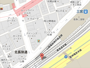 双葉寿司 三宮店の周辺地図