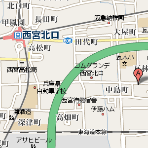 一伴の周辺地図