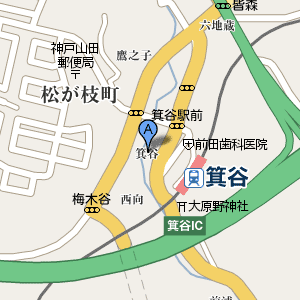いけや北野の周辺地図