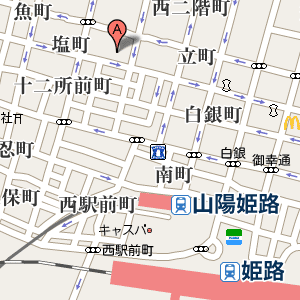 割烹くろ田の周辺地図