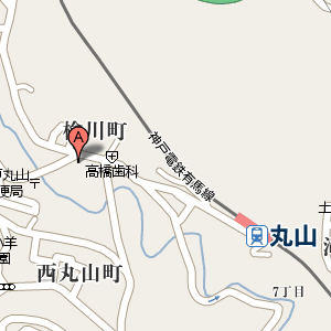 まる一ずしの周辺地図