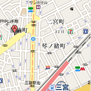 三平すしの周辺地図