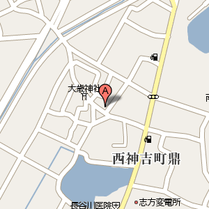 魚石の周辺地図