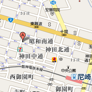 双葉寿司　尼崎店の周辺地図